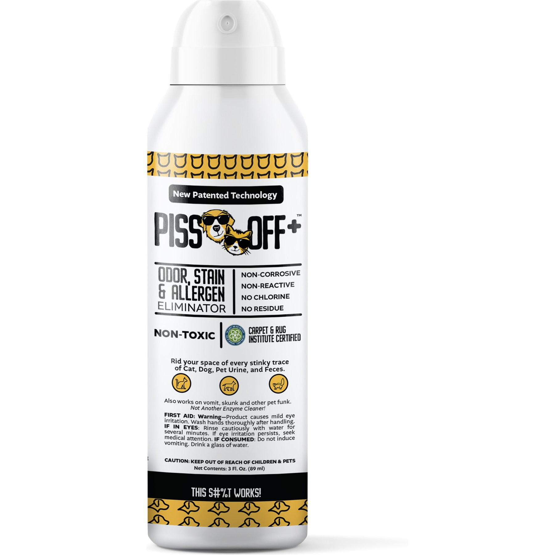 PISS OFF+ Odor Stain & Allergen Eliminator, 3-fl oz | Chewy