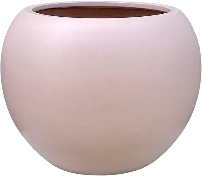 DTY Signature Mount Sherman 1-Piece Fiberstone Planter for Indoor/Outdoor, Terracotta Pink, 17" H... | Amazon (US)