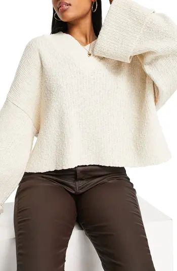 ASOS DESIGN V-Neck Cotton Blend Sweater | Nordstrom | Nordstrom
