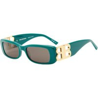 Balenciaga Women's BB0096S Sunglasses in Green/Gold/Grey | END. Clothing | End Clothing (US & RoW)