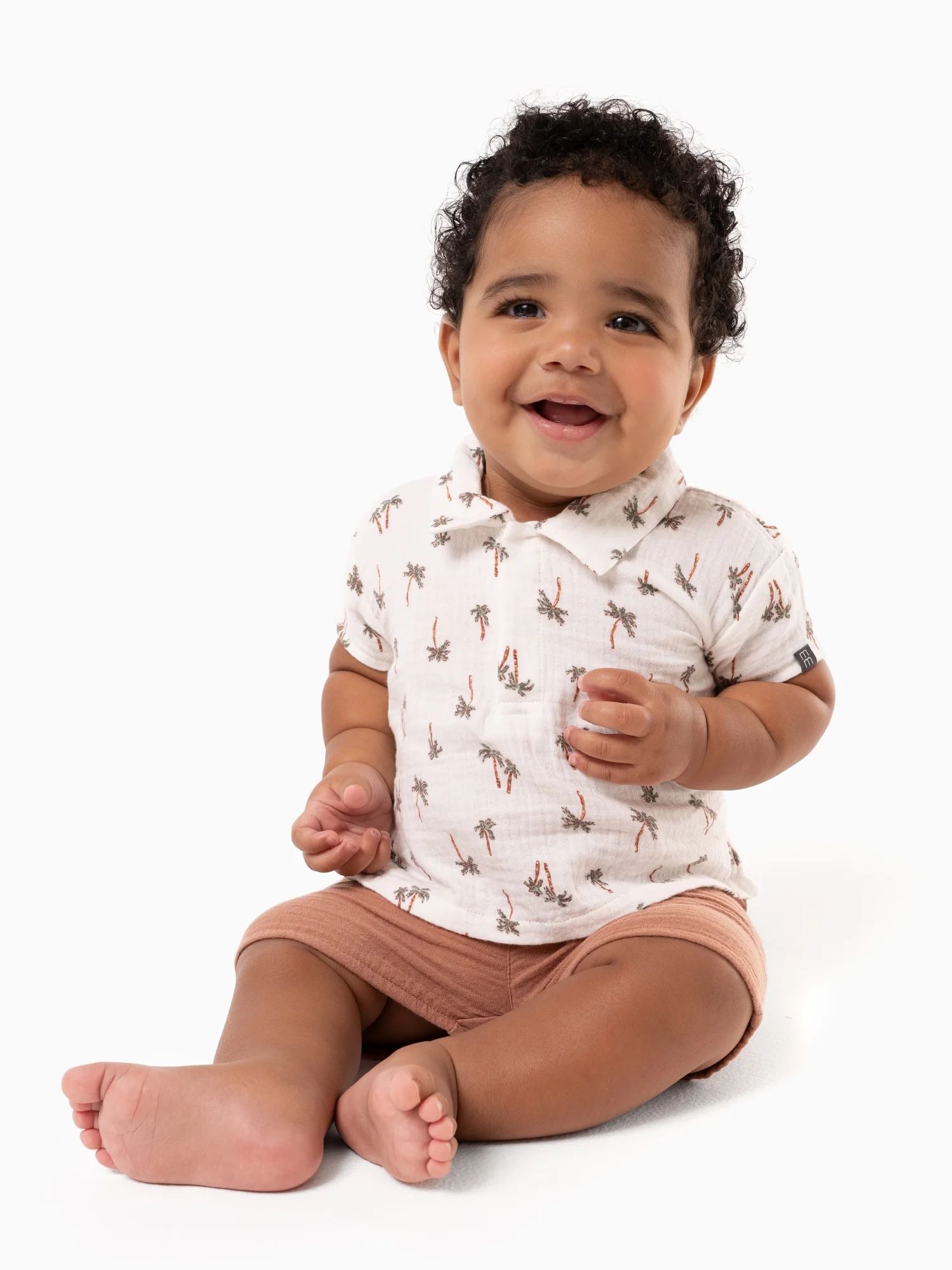 Modern Moments by Gerber Baby Boy Short Sleeve Top and Short Outfit Set, Sizes 0/3 Months - 24 Mo... | Walmart (US)