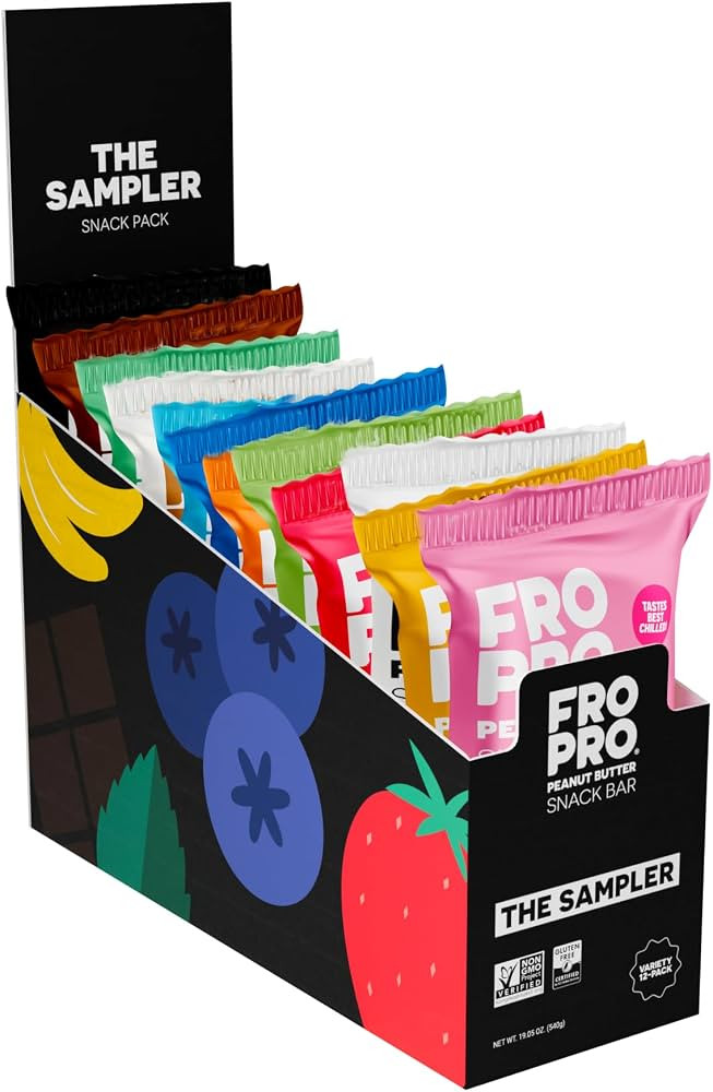 FROPRO Snack Bar - Peanut Butter Snack Bars - Gluten Free, Dairy Free, Soy Free, Non GMO, Plant B... | Amazon (US)