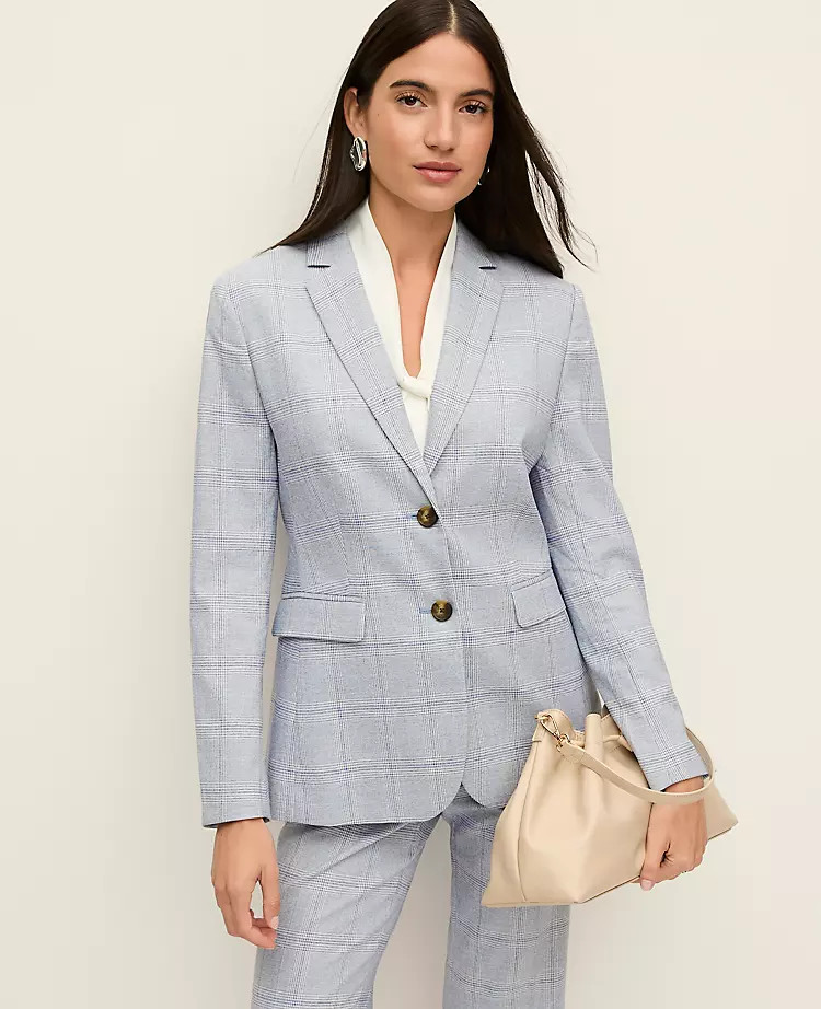 The Greenwich Blazer in Plaid | Ann Taylor