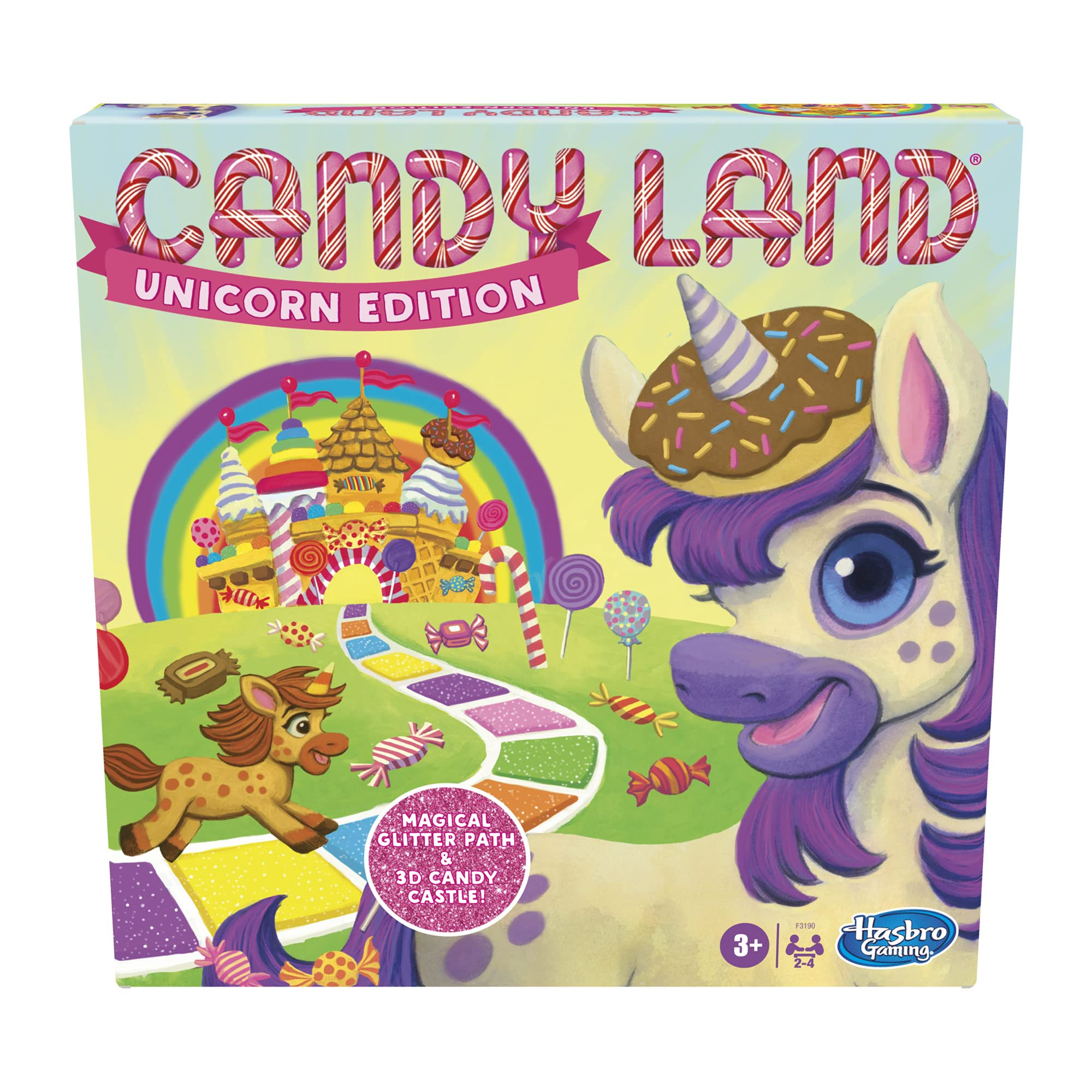 Hasbro Gaming Candy Land Unicorn Edition Preschool Board Game | Back to School Gifts for Kids | C... | Amazon (US)