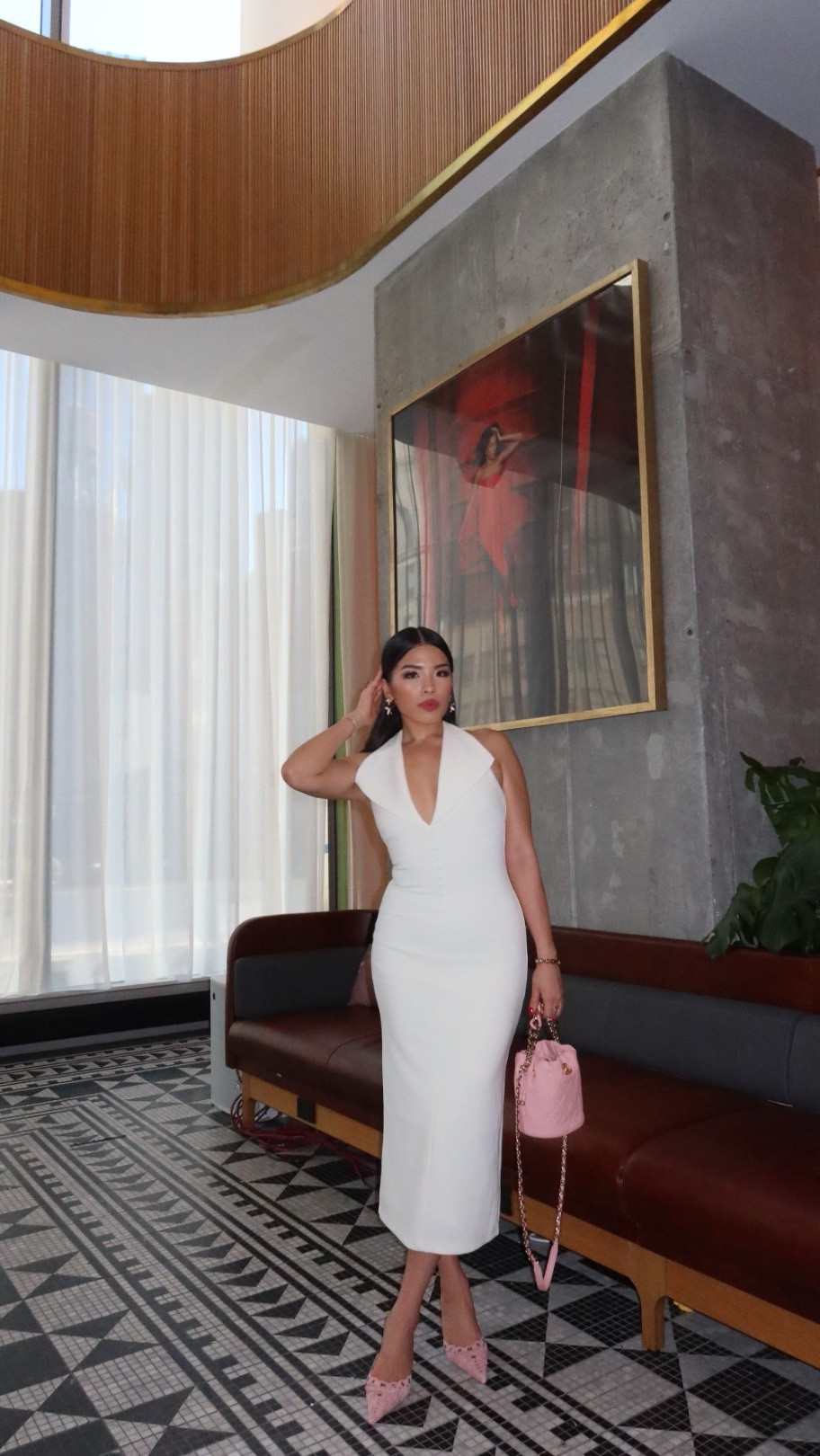 I loved how this look came together for my cousin’s baby shower! I mean… a pink chanel bag to match the cutest pink suede kitten mules💕💕 say less!! This chic look is so sophisticated yet sexy with the neckline so instead of wearing a necklace (that might take away from the neckline) I would pair with a statement earring, bracelets, and rings. For hair I would do a sleek hairstyle to enhance the entire look❤️

#LTKShoeCrush #LTKStyleTip #LTKItBag