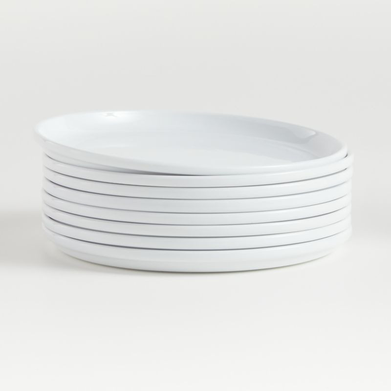 Set of 8 Logan Stacking Dinner Plates + Reviews | Crate & Barrel | Crate & Barrel