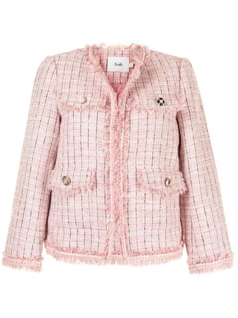 fitted tweed jacket | Farfetch (US)