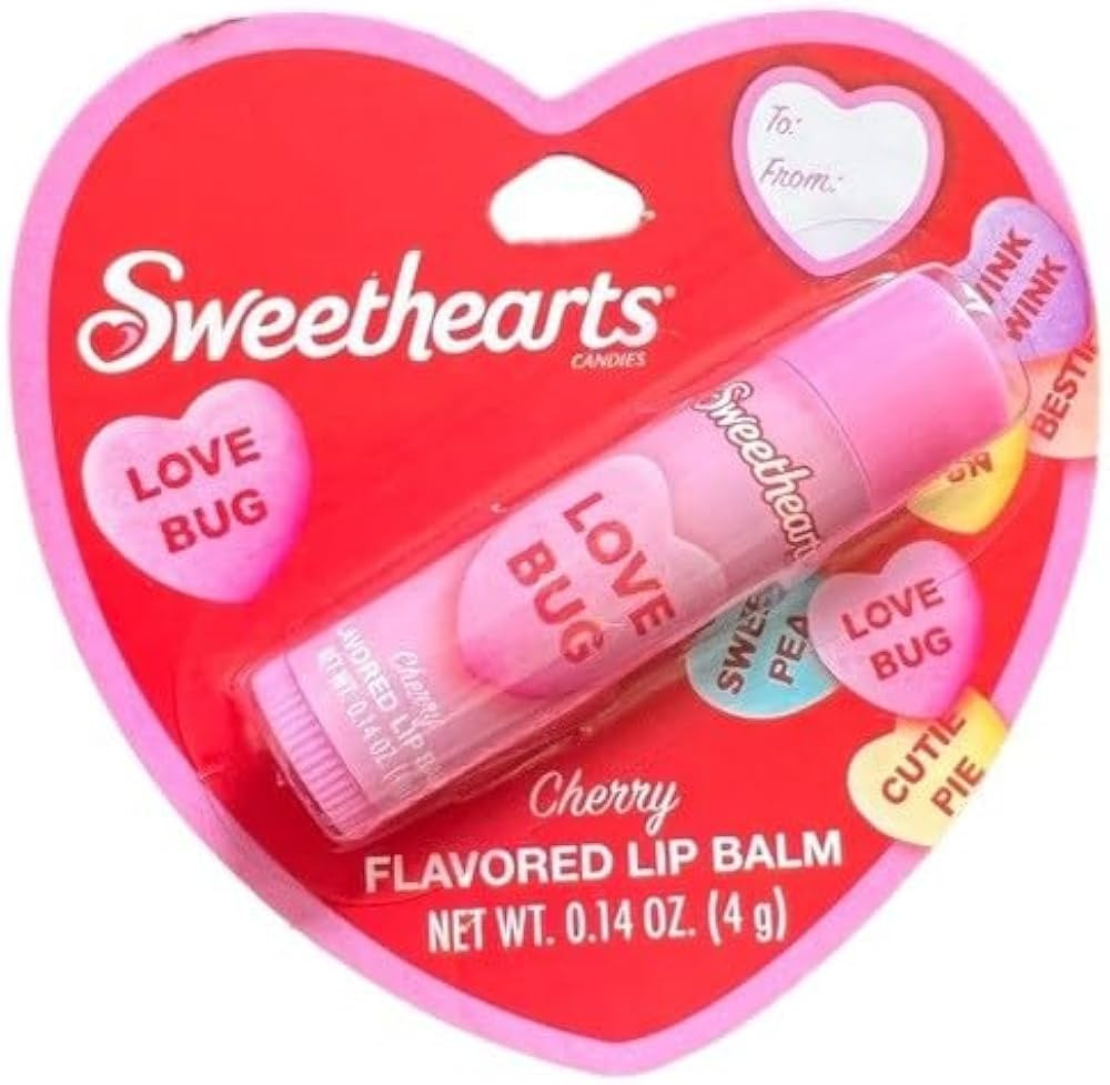 Valentine's Day Cherry Lip Balm, "Love Bug" Design, 0.14 oz | Amazon (US)