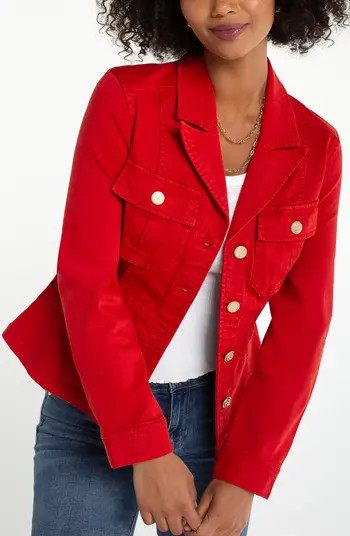 Liverpool Los Angeles Tab Detail Peplum Jacket | Nordstrom | Nordstrom