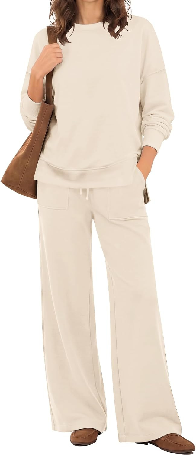 Lounge Sets for Women 2 Piece Outfits Comfy Sweat Track Suits Matching Set | Amazon (US)