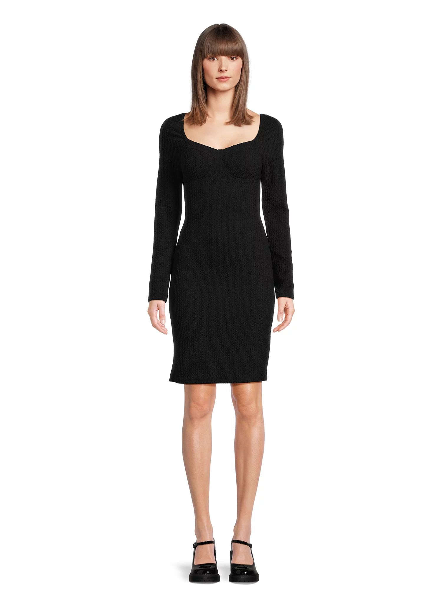 Madden NYC Women’s Textured Dress, Sizes XS-3XL | Walmart (US)