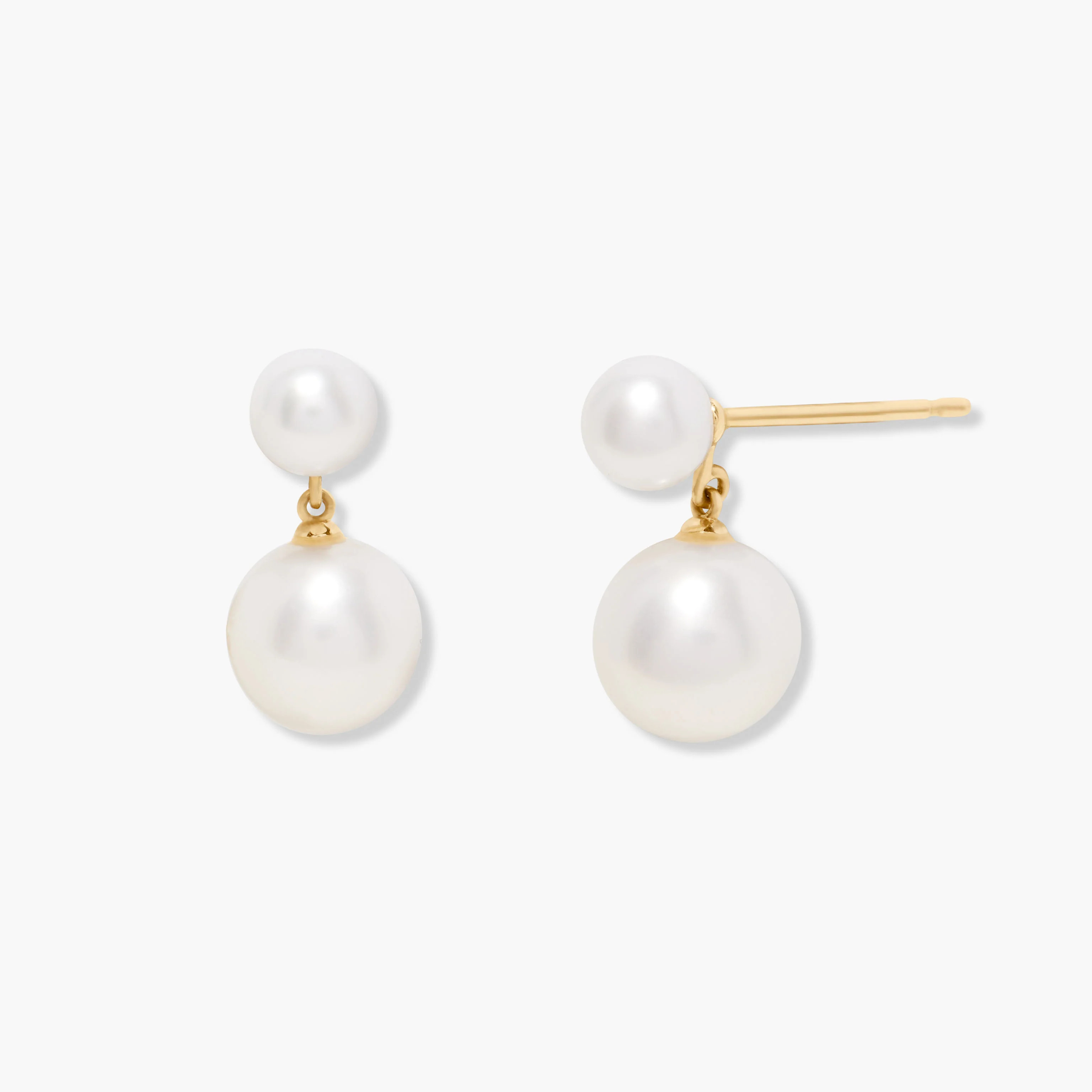 Amanda 14K Gold Pearl Earrings | Brook and York