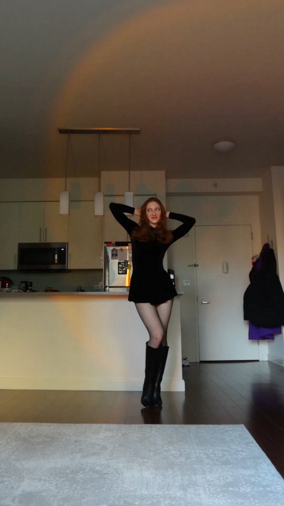 Velvet leo, knee highs, rhinestoned tights 🖤🫶🏻✨

#LTKVideo #LTKshoecrush #LTKstyletip