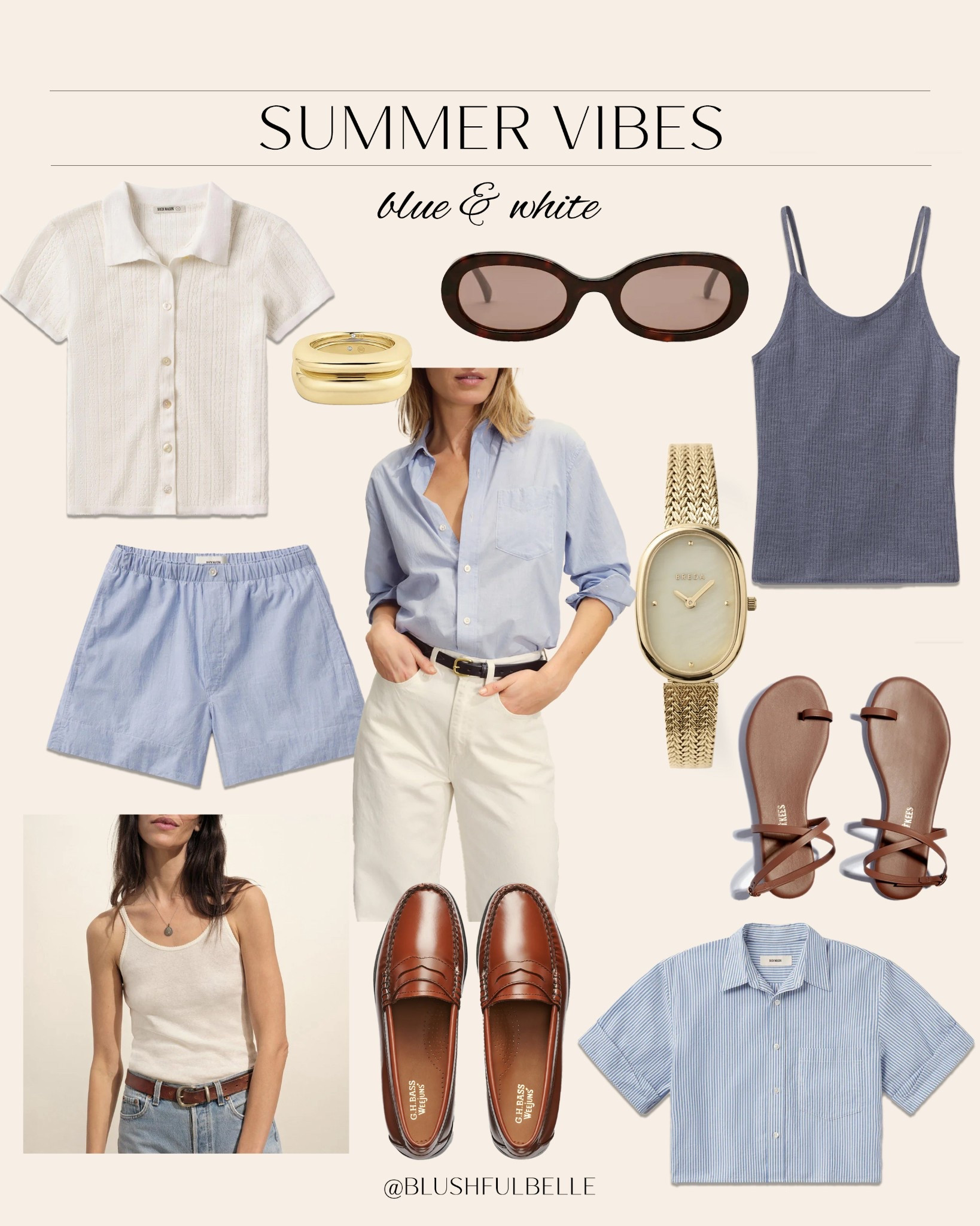 brb while I make this my summer uniform 😮‍💨🩵🤍 I don’t wear/own a lot of blue pieces bc I always gravitate towards pinks & beiges, but I am HOOKED on everything blue rn! I saw so many cute pieces at Buck Mason yesterday that I had to put an outfit inspo board together 😍

#LTKSeasonal #LTKStyleTip #LTKFindsUnder100