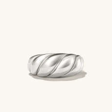 Croissant Dome Ring Silver | Mejuri (Global)