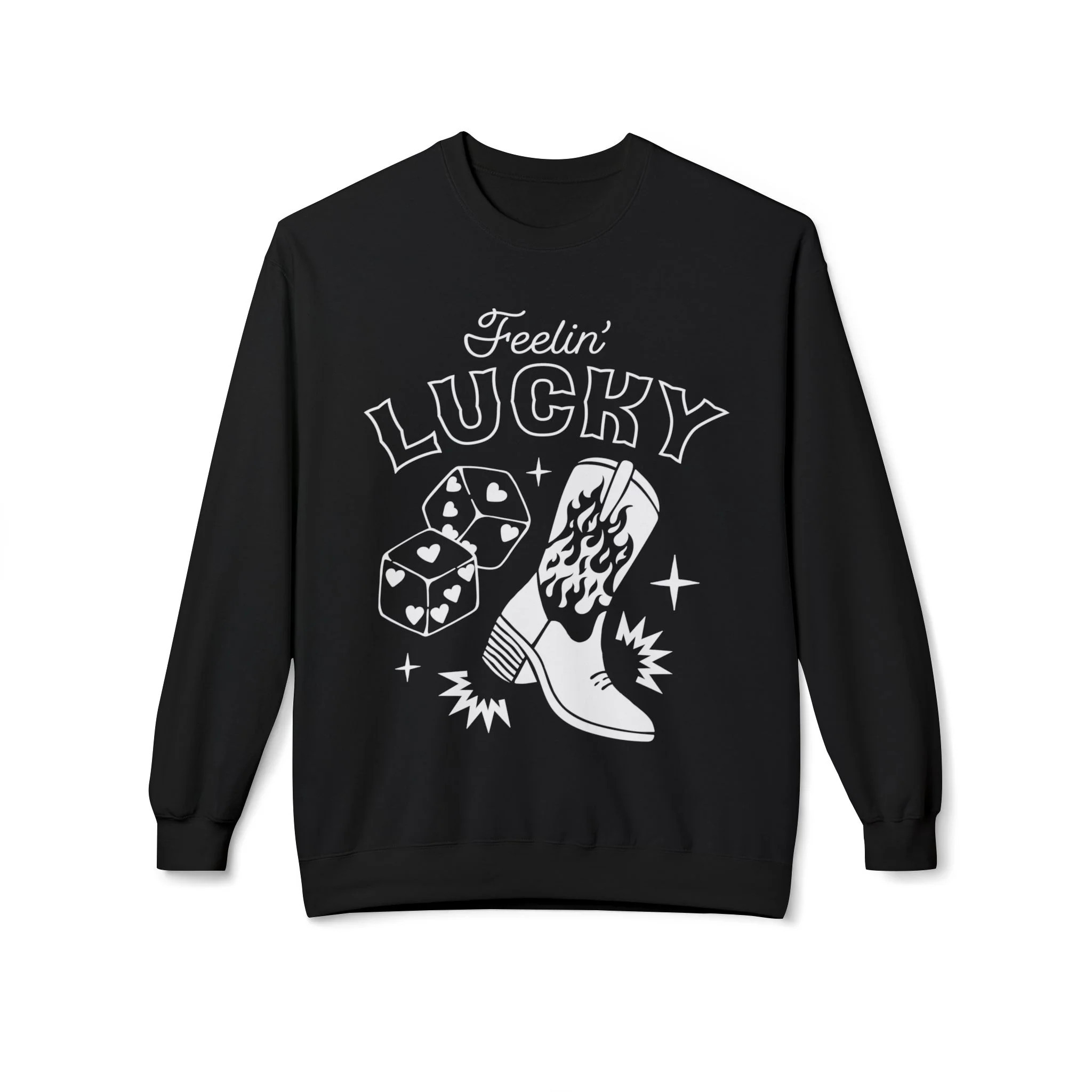 Feeling Lucky Street Style Crewneck Sweatshirt | Slater Vintage