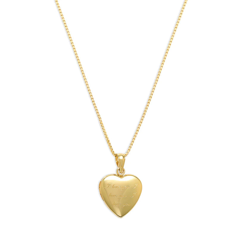 THE I LOVE YOU PHOTO LOCKET NECKLACE | The M Jewelers