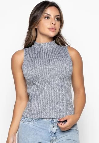 Regata Canelada Mood Modas Blusa Feminina T-shirt  Camiseta Fitness Academia 292 Cinza | Dafiti (BR)