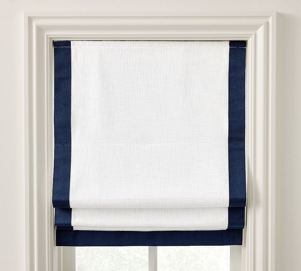 Seaton Grosgrain Blackout Shade | Pottery Barn (US)