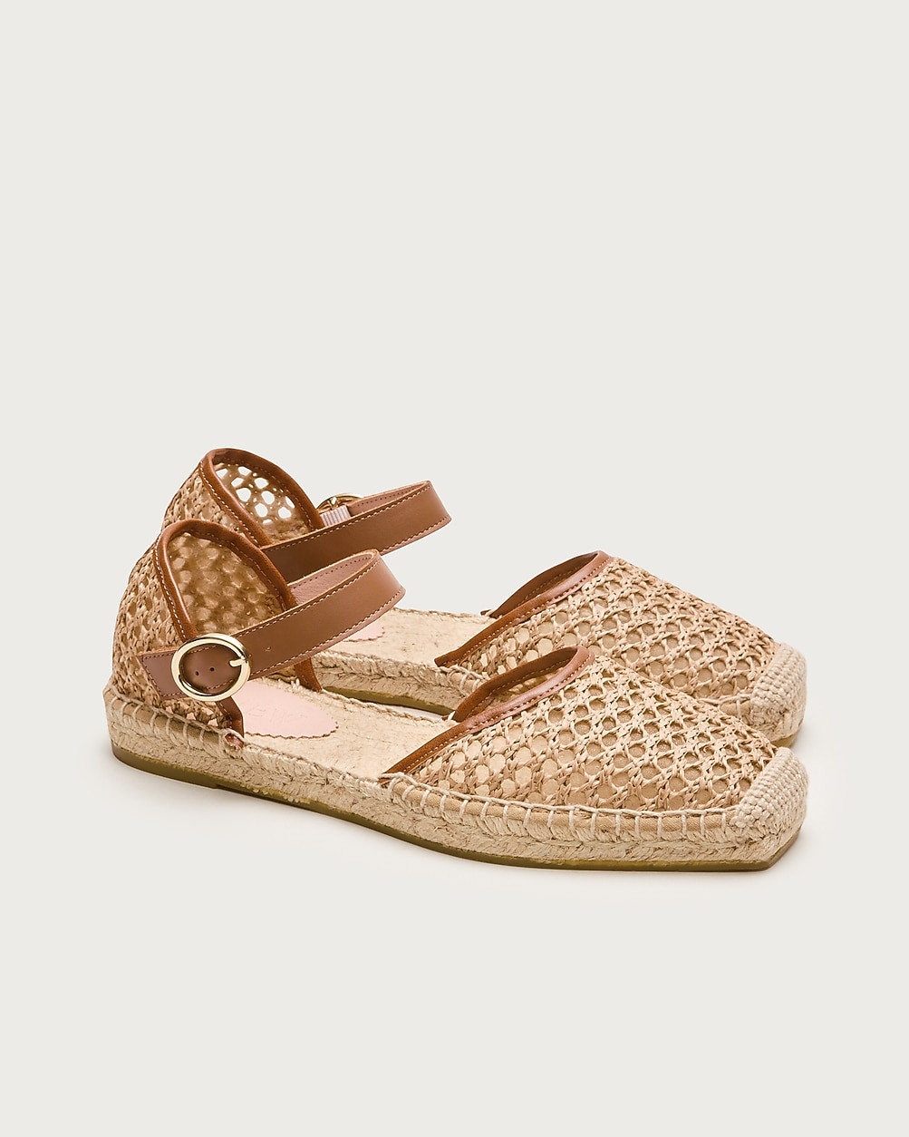 Made-in-Spain Sophie woven ankle-strap espadrilles | J. Crew US