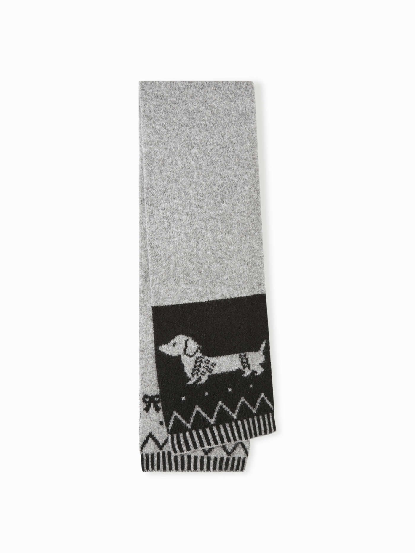 PUPPY & BOWKNOT KNITTED SCARF For School Daily Casual Date | Cider