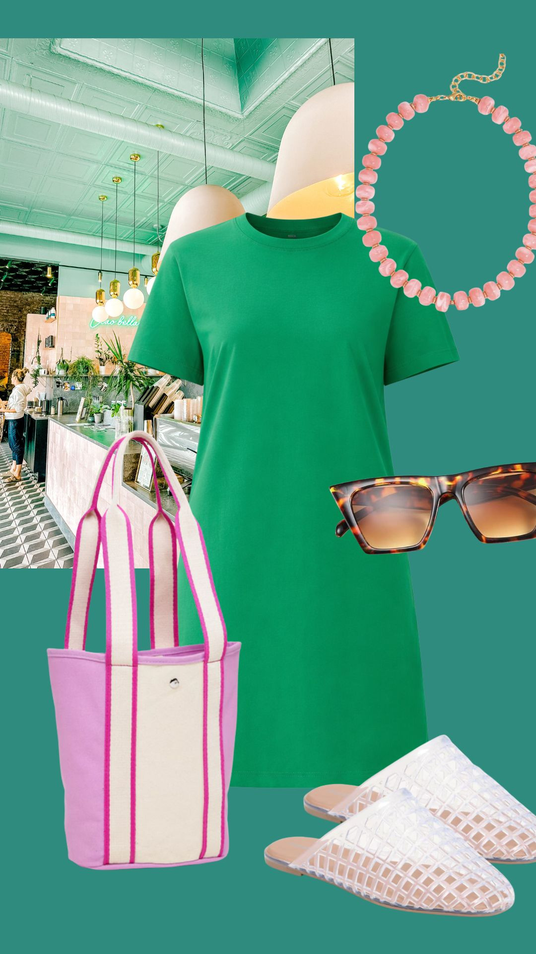 Casual outfit idea! This Old Navy t-shirt dress is the perfect everyday basic, just add fun colorful accessories! 

 #LTKmomlife #LTKSeasonal #LTKSaleAlert