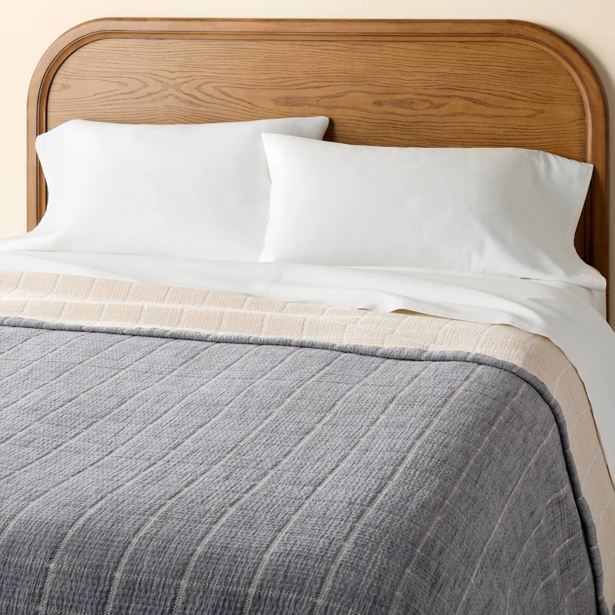 Subway Tile Coverlet Blue/Tan - Hearth & Hand™ with Magnolia | Target