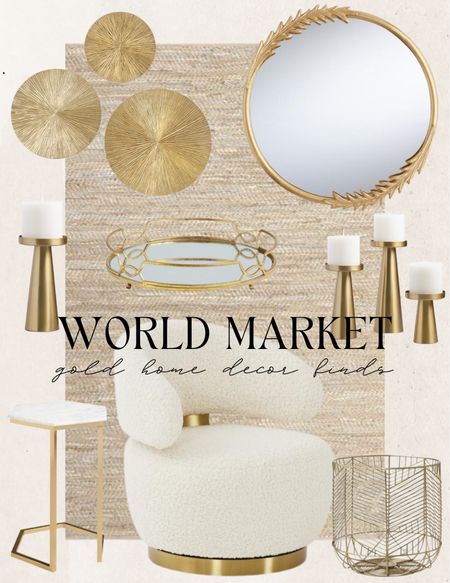 World market gold home decor finds. Budget friendly furniture finds. For every budget. Organic modern, traditional, mid century modern, boho chic, coastal home. Amazon home finds, modern farmhouse style, budget decor, splurge or save favorites.

#LTKhome #LTKFind #LTKstyletip