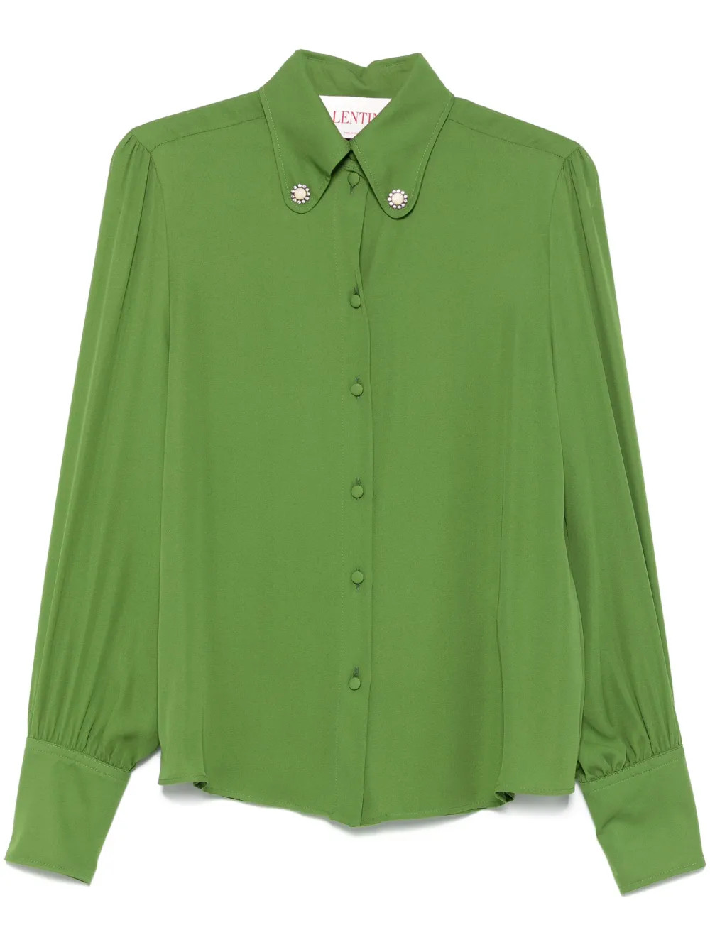 Valentino Garavani Silk Blouse | Green | FARFETCH AZ | Farfetch Global