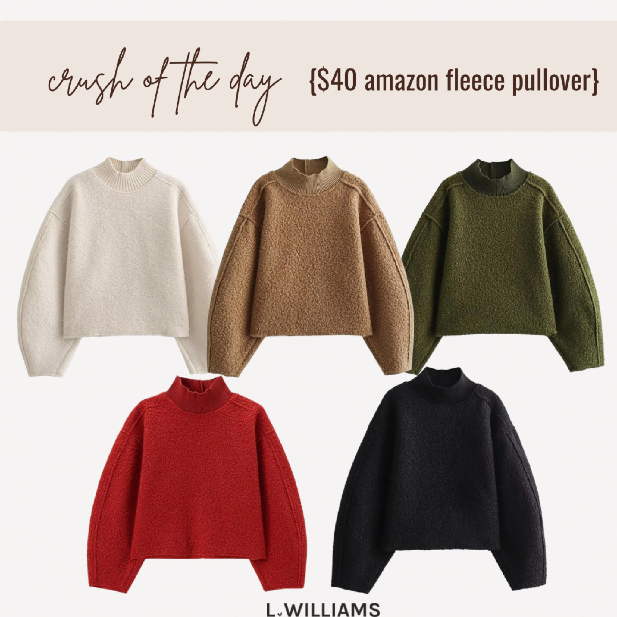 crush of the day… this adorable amazon fleece pullover! $40 and such a great addition to your winter wardrobe 🤍

#LTKStyleTip #LTKFindsUnder50