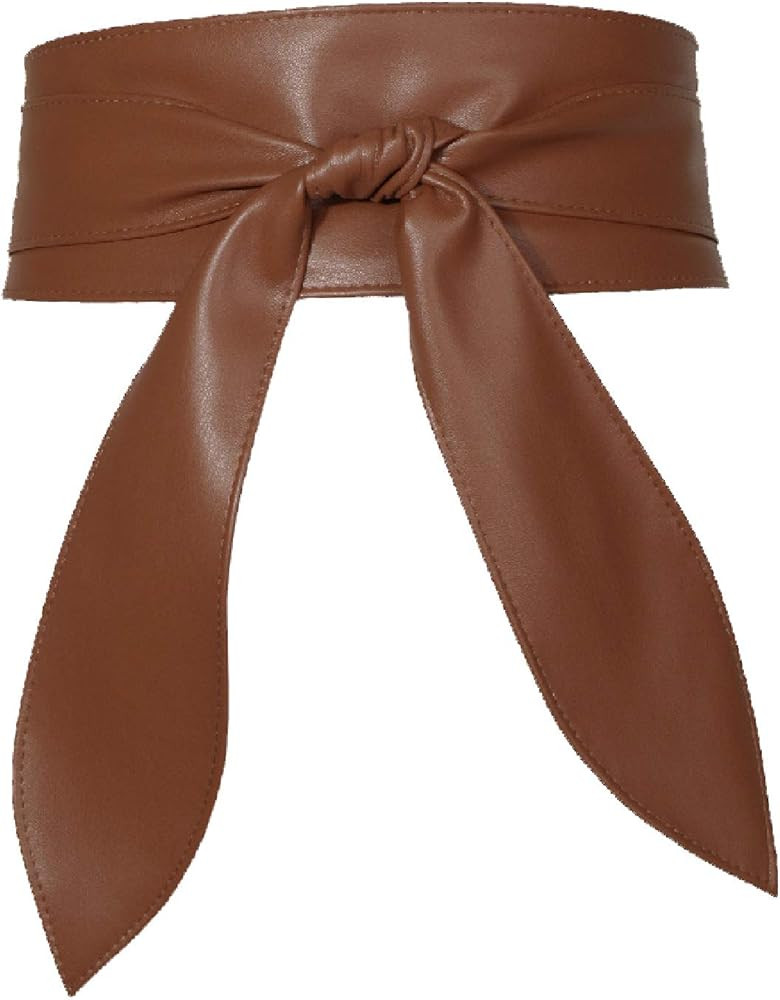 Earnda Womens Fashion Obi Belt Wrap Wide Cinch for Dress Solid Color Belts | Amazon (US)