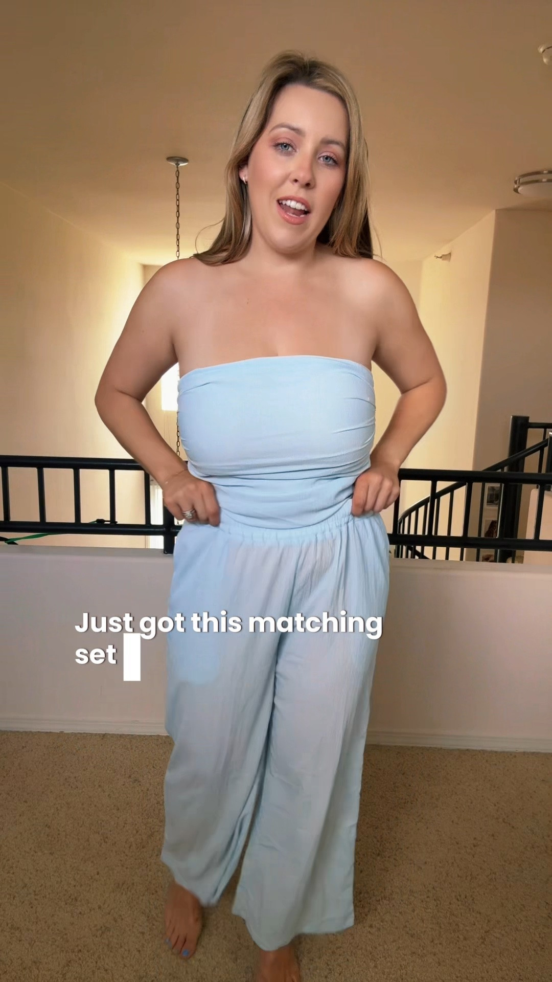 Women's Summer Outfits 
2 Piece Sets Casual Ruched Crop Tube Top and Wide Leg Pants Set
Matching set for vacation or airport outfit

#LTKootd #LTKTravel #LTKMidsize