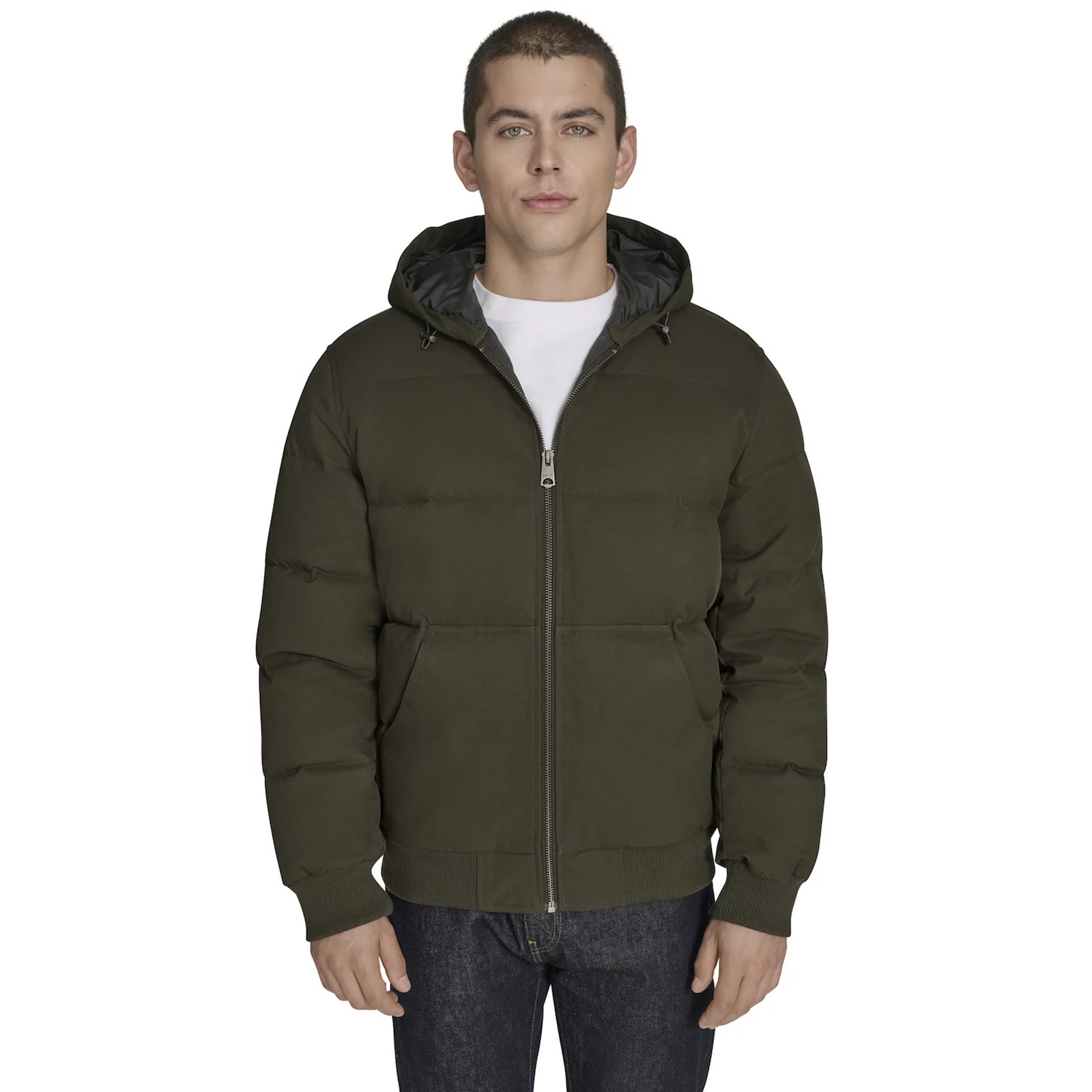 Men's Levi's® Quilted Midweight Hooded Jacket, Size: Large, Green | Kohl's