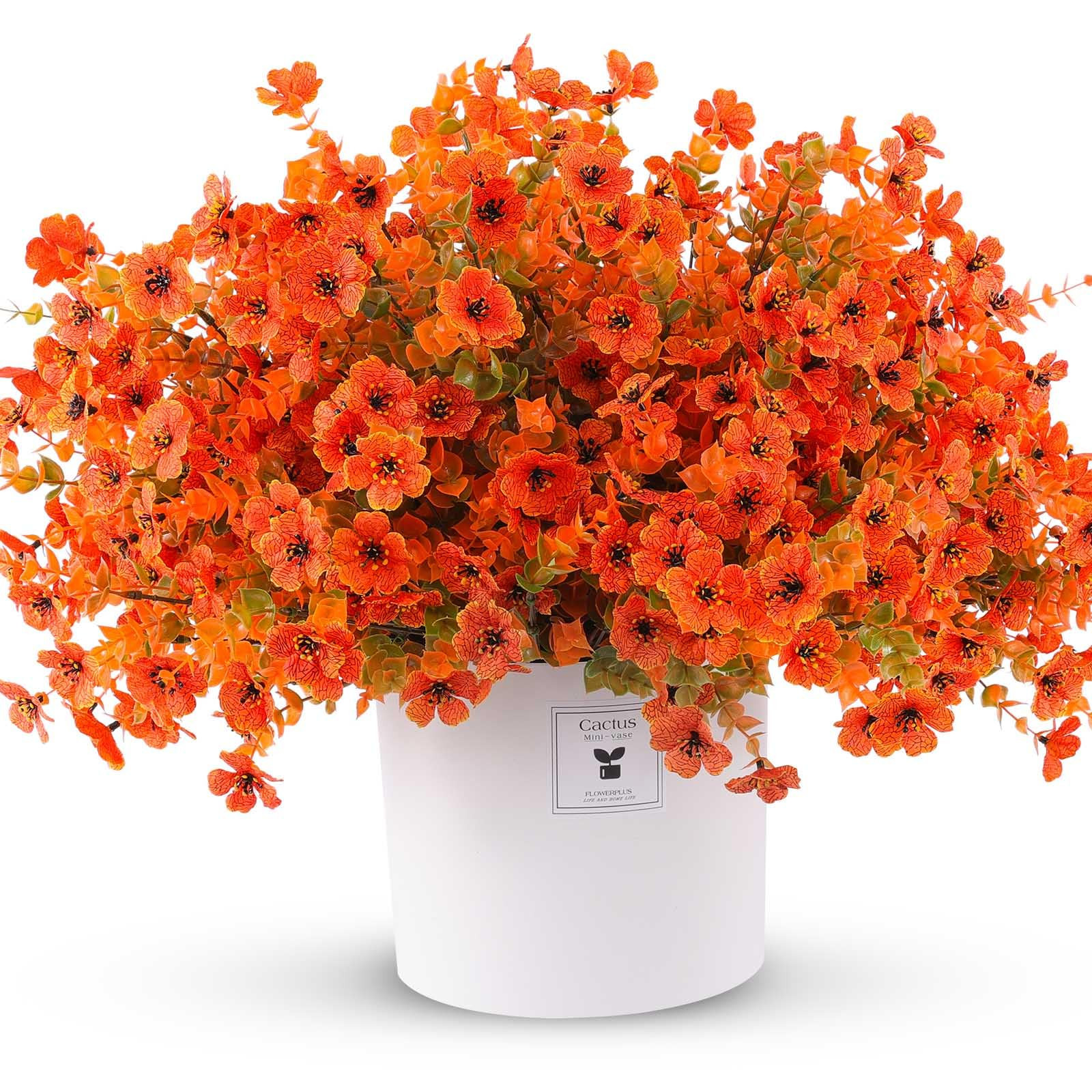 36 Pcs Artificial Mums Flowers Outdoor Plastic Fall Flowers Fake Mums Autumn Greenery Flower for ... | Amazon (US)