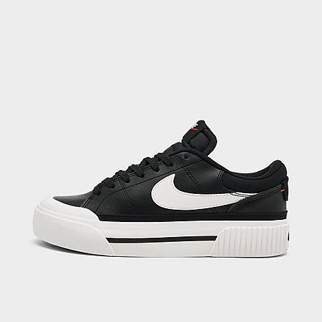 Nike Women's Court Legacy Lift Casual Shoes in Black/Sail/White Size: 5.5 | Finish Line (US)