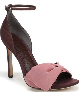 Sam Edelman Ida Silk Fabric Bow Detail Ankle Strap Sandals | Dillard's | Dillard's
