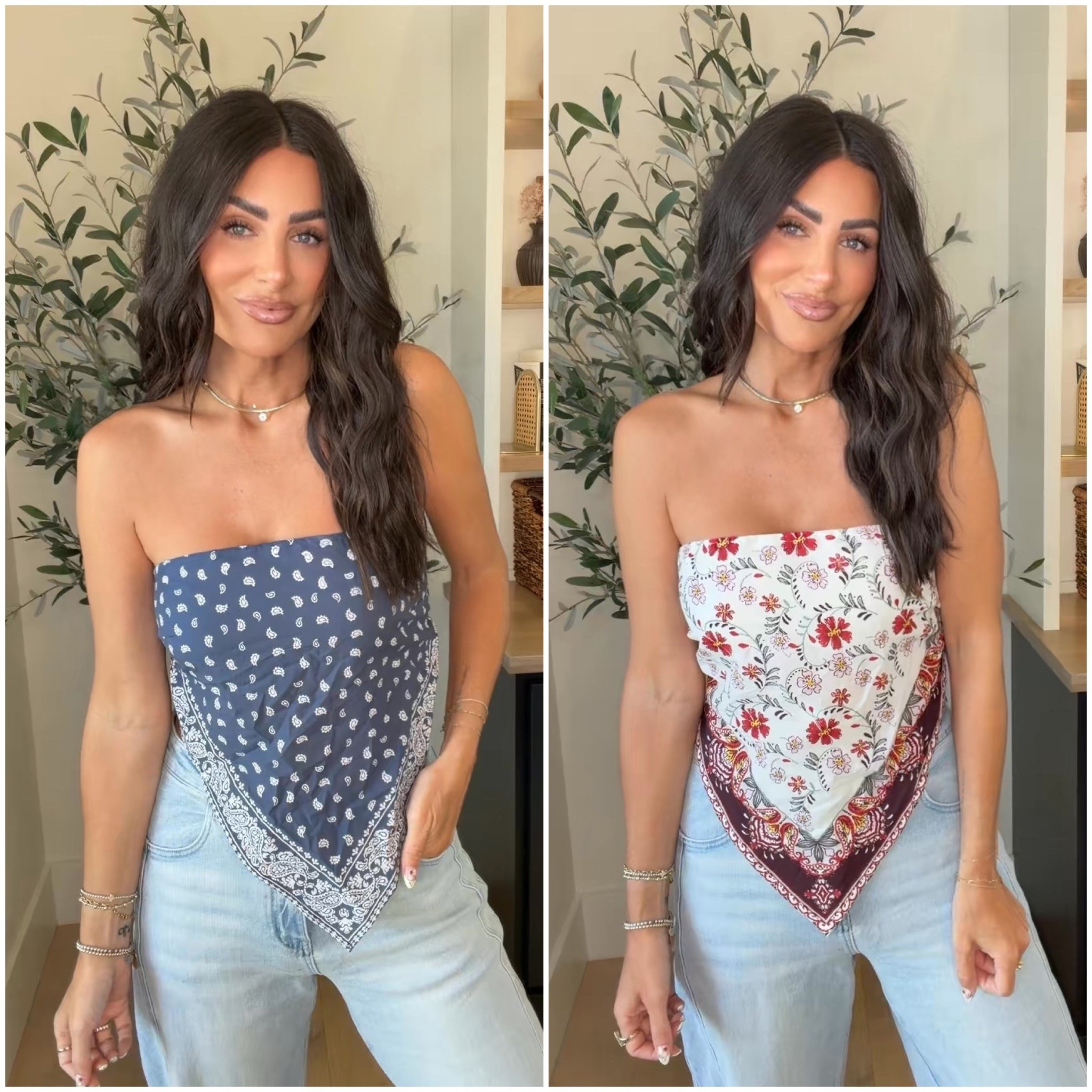 Bandana tube top now online 

#LTKOver40 #LTKootd