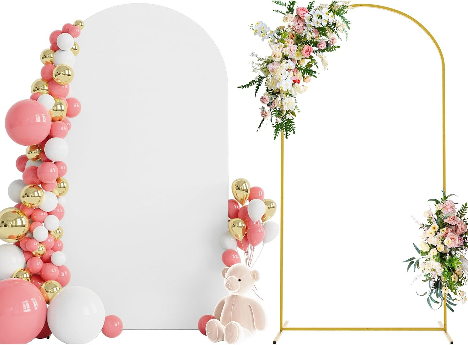 7.2FT Arch Backdrop Stand and Cover Set,Arch Stand with White Cover | Amazon (US)