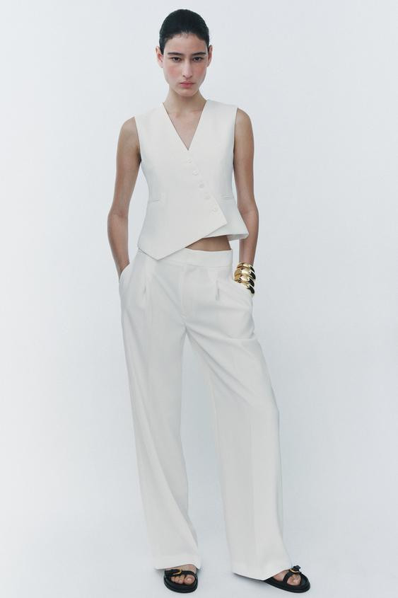 ZW COLLECTION ASYMMETRIC WAISTCOAT | Zara UK