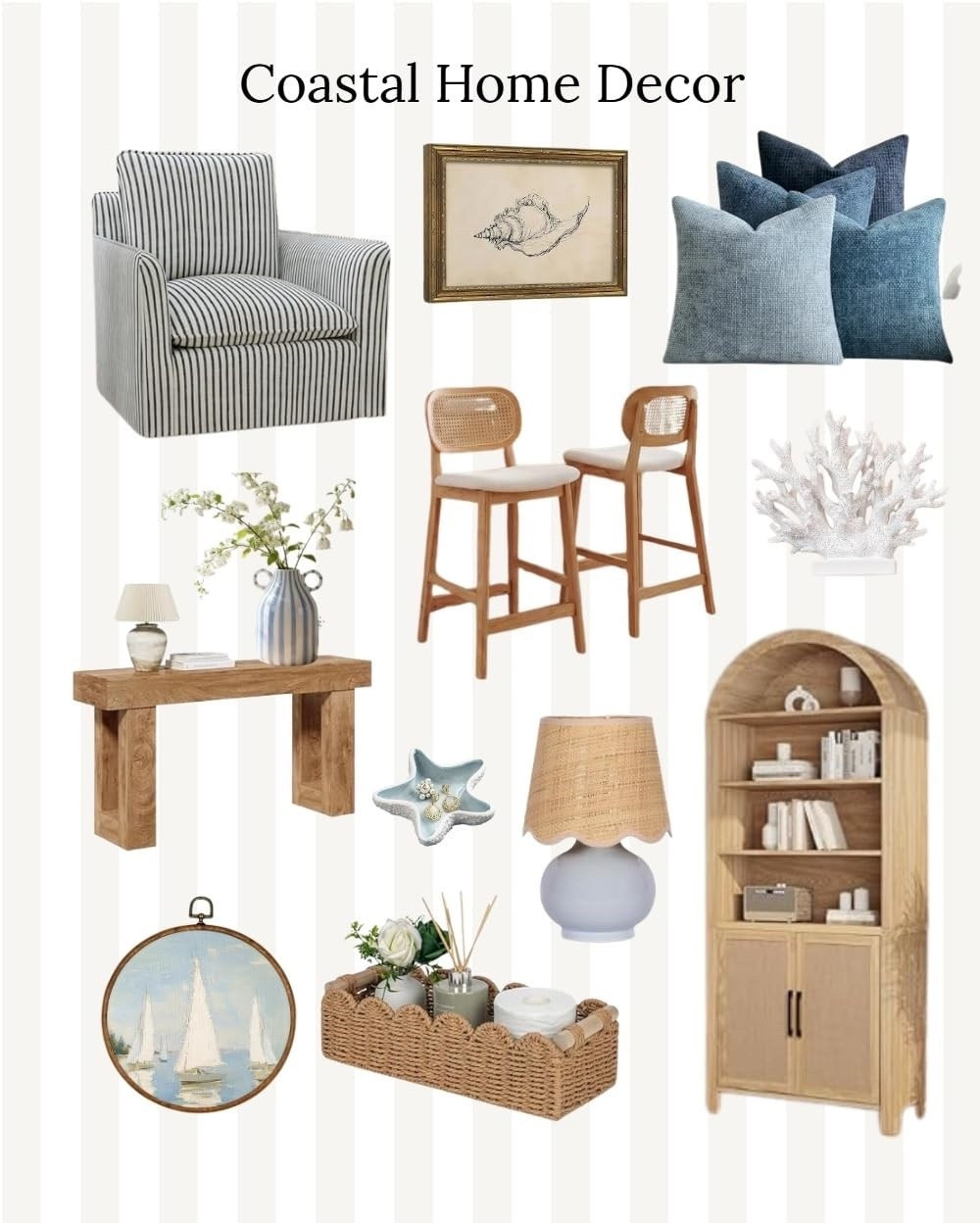 Coastal home decor 🌊🐚