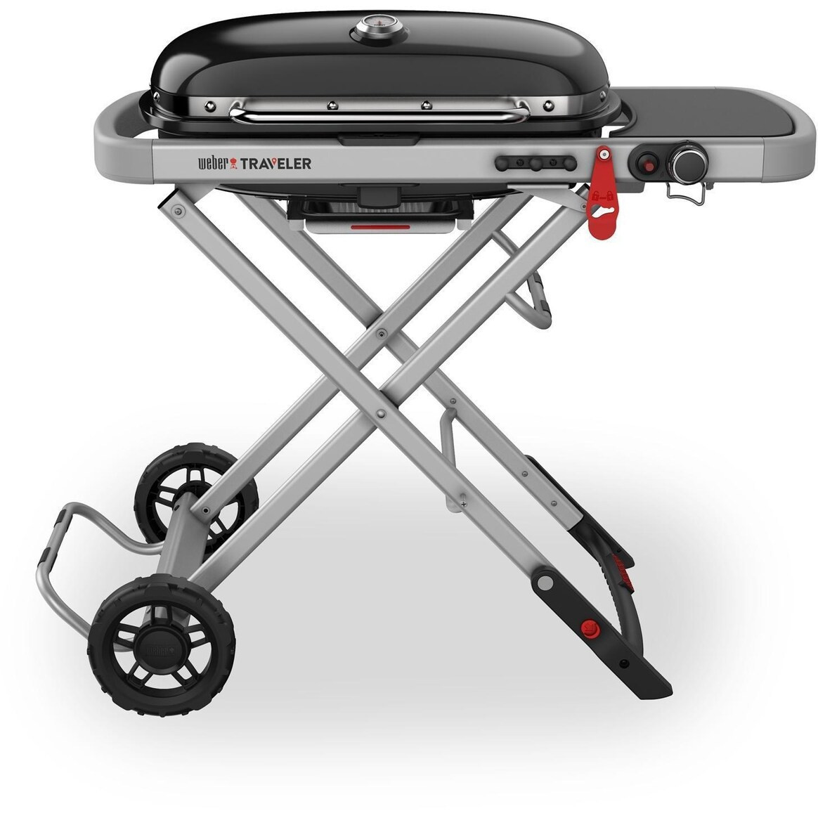 Weber Traveler Folding Portable Propane Gas Grill - Black - 9010001 | BBQ Guys