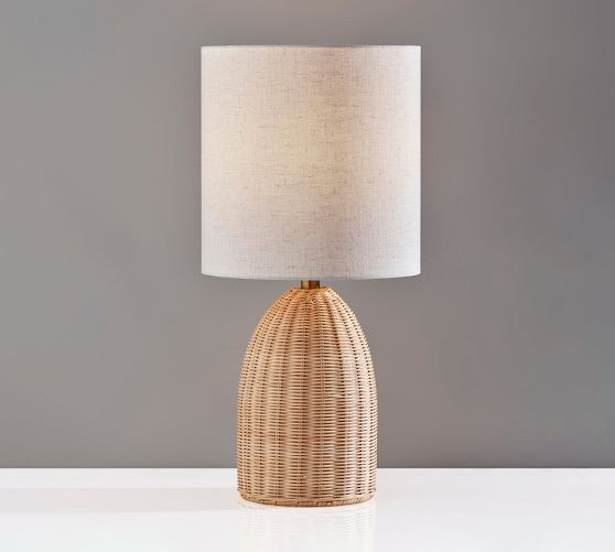 Braxton Rattan Table Lamp (19"-24") | Pottery Barn (US)