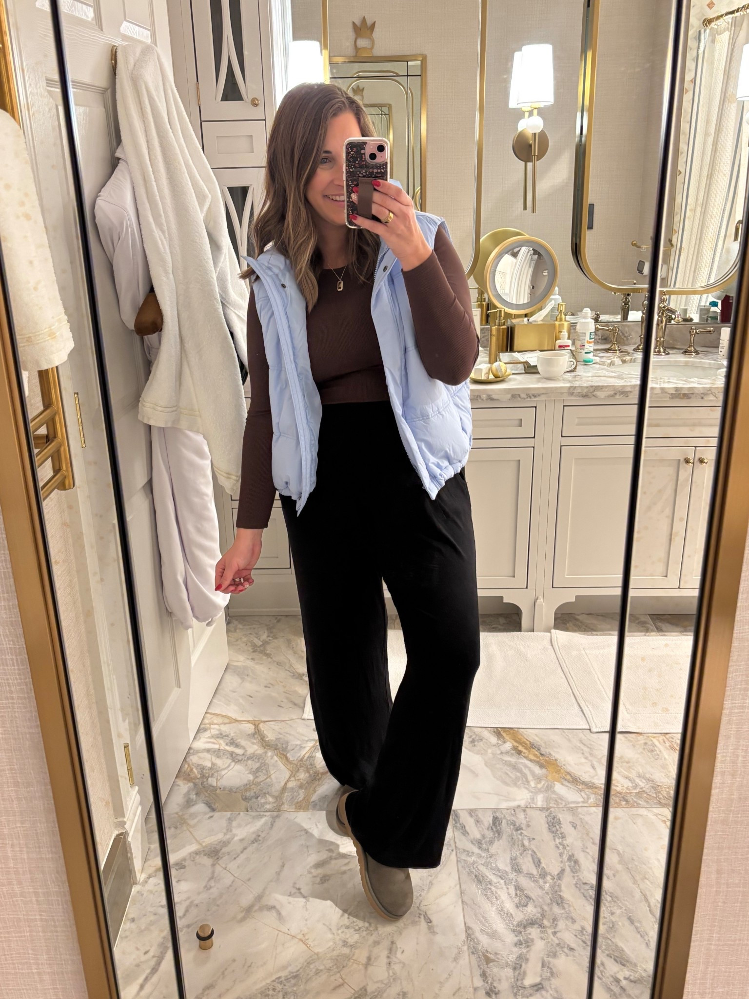 In love with these slinky soft pull on pants & this cute winter blue vest 

TTS- medium 

#LTKMidsize #LTKootd #LTKmomlife