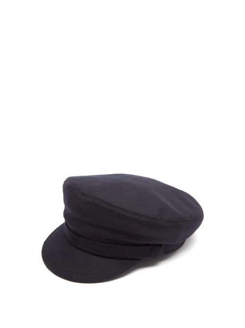 Lock & Co. Hatters - Captain Wool-felt Cap - Mens - Navy | Matches (US)