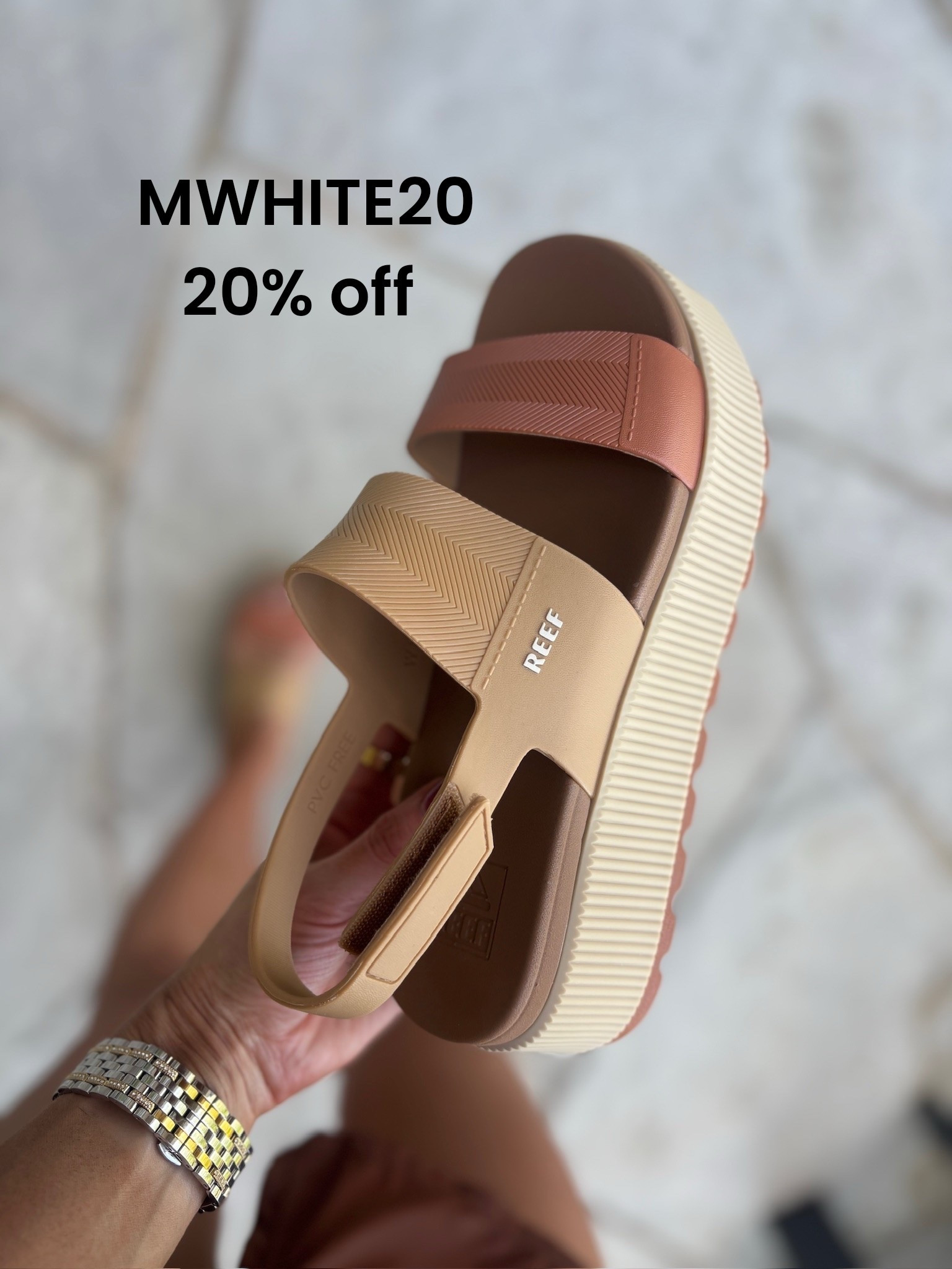How cute are these platforms!? 
20% off with my code MWHITE20 sitewide @reef
