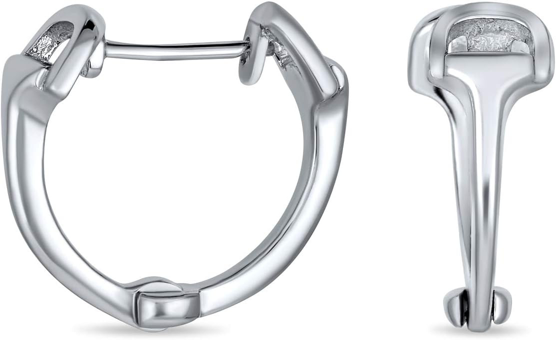 Equine Gift Horse-bit Hoop Dangle Equestrian Earrings Western Jewelry For Women Teen Rose Gold Pl... | Amazon (US)