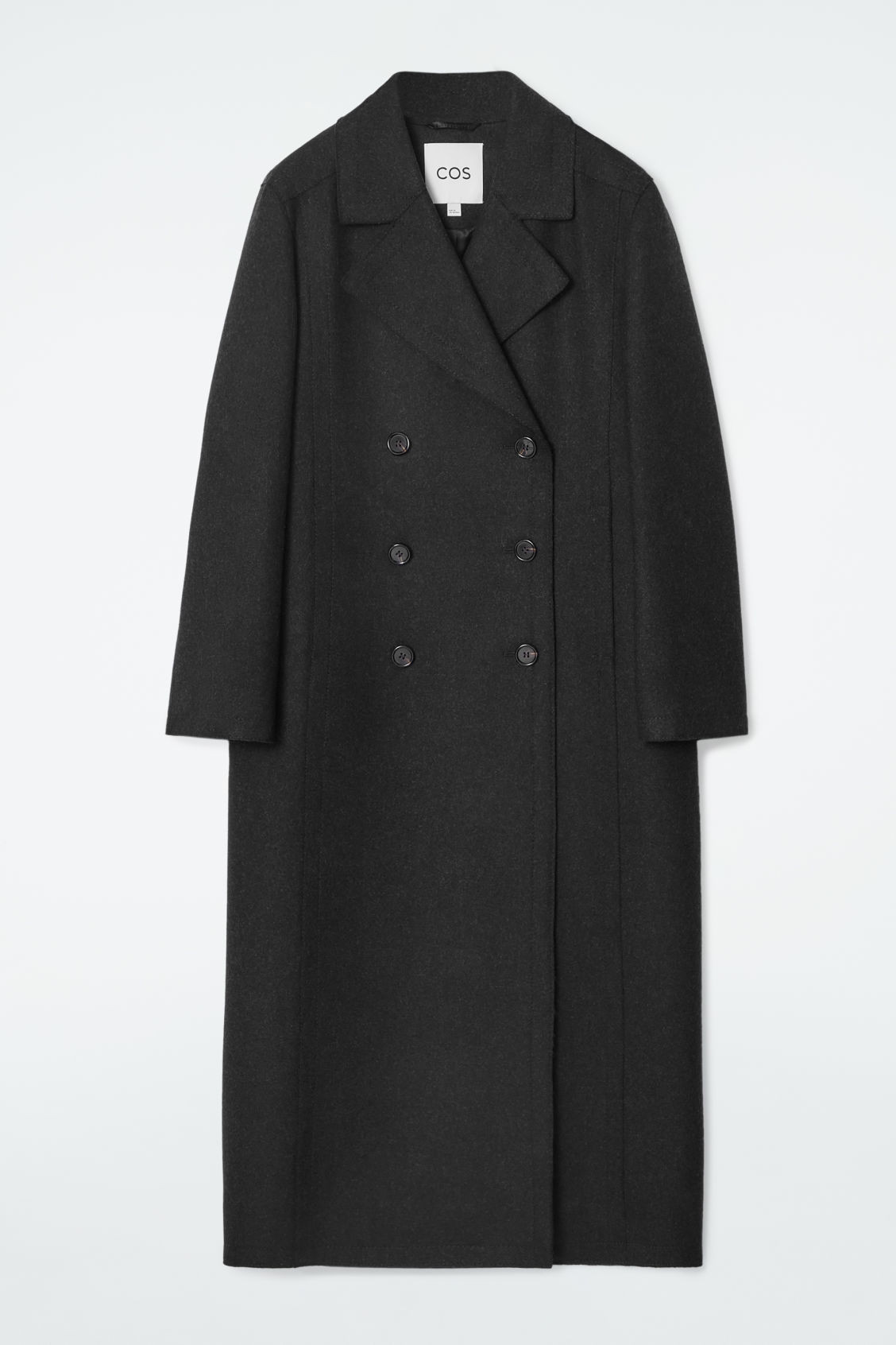LONGLINE WOOL PEA COAT | COS (US)