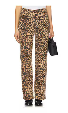 Never Fully Dressed Lucia Scallop Detail Straight Leg in Leopard from Revolve.com | Revolve Clothing (Global)