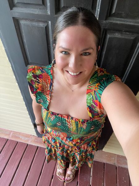 The first of a few outfits from our trip that I’m catching up on! This dress is perfect for a tropical vacation. I styled it with Birkenstocks to keep it casual. I’m wearing the new Stella & Dot Twist Pave Hoops. Shop my outfit on LTK or the link in my bio!

#LTKFind #LTKtravel #LTKstyletip