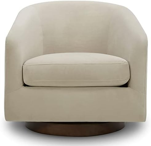 CHITA Swivel Velvet Accent Chair Armchair, Round Barrel Chair in Fabric for Living Room Bedroom,B... | Amazon (US)